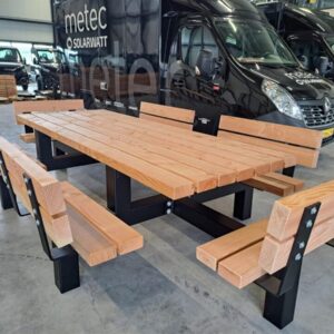 Picknicktafel Lupate 12 pers. met rugleuning (in onderdelen)